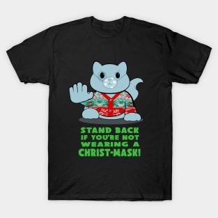 Merry Christ Mask cat T-Shirt